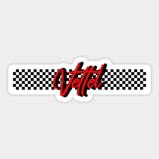 Race Flag Design 2 - Sebastian Vettel Sticker